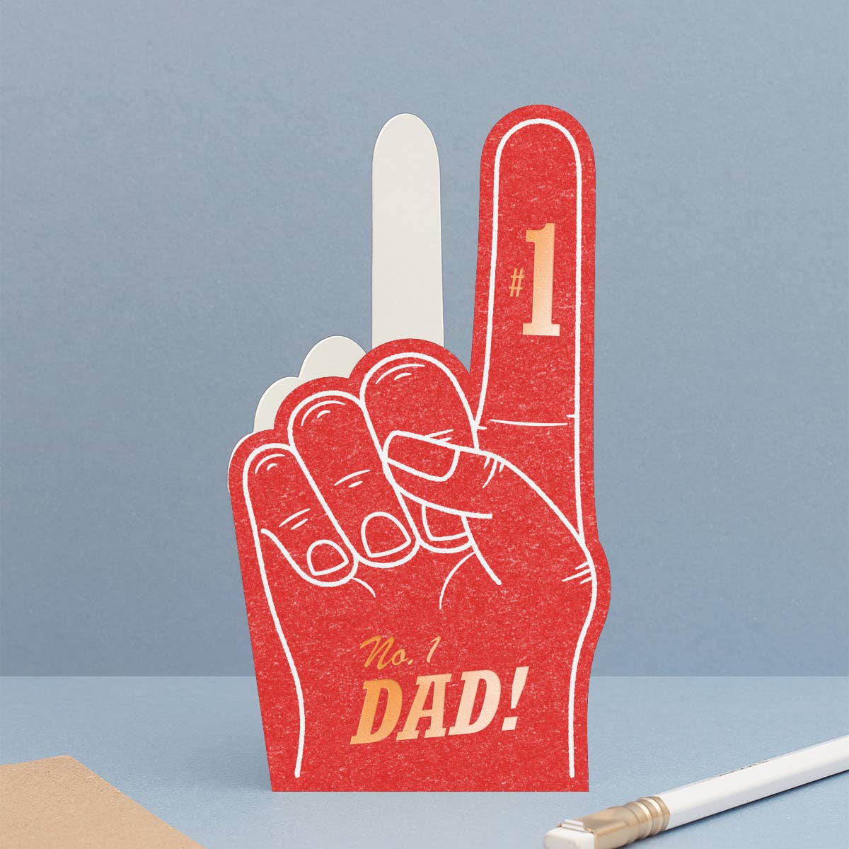 Foam Finger Card For No.1 Dad