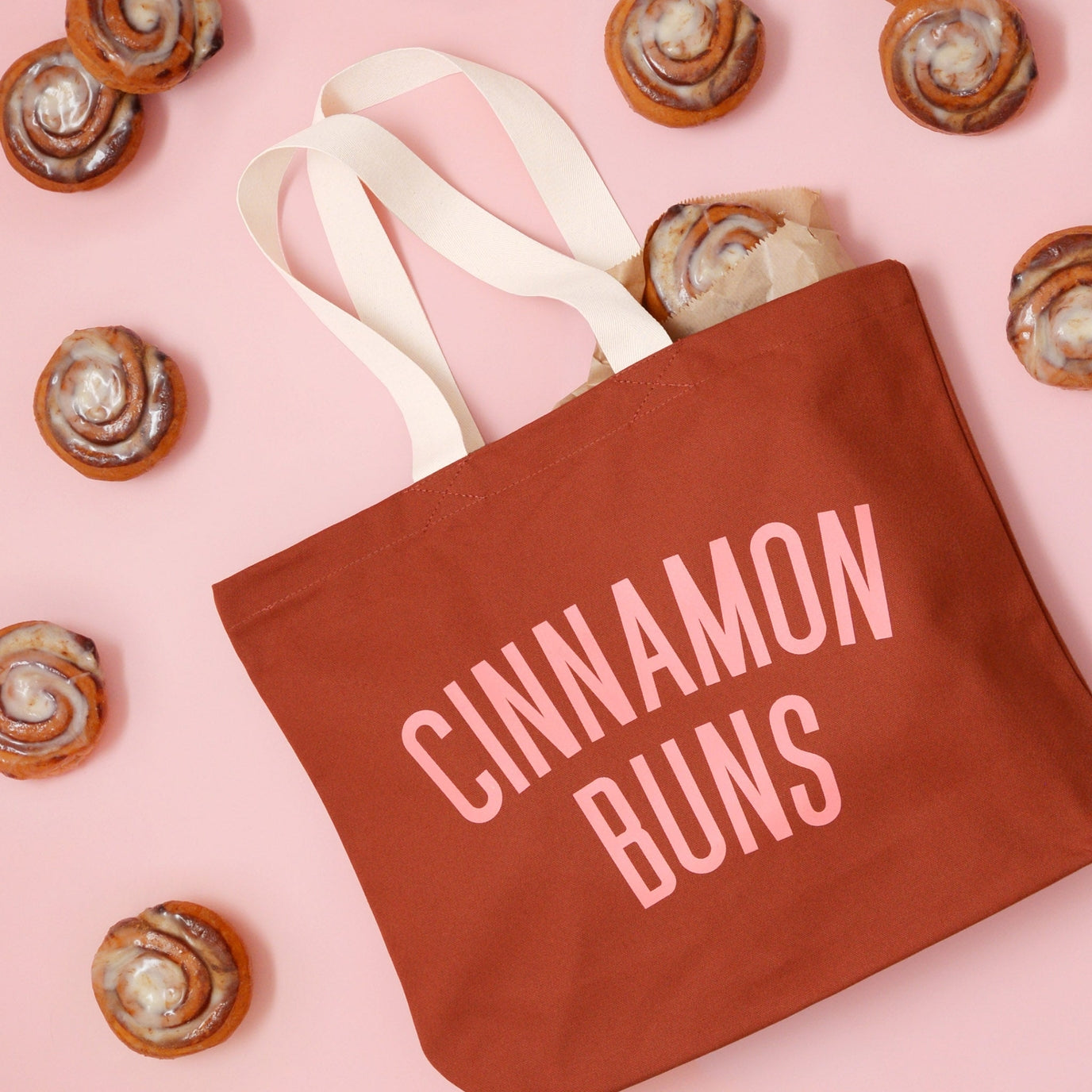 Cinnamon Buns - Rust Tote Bag