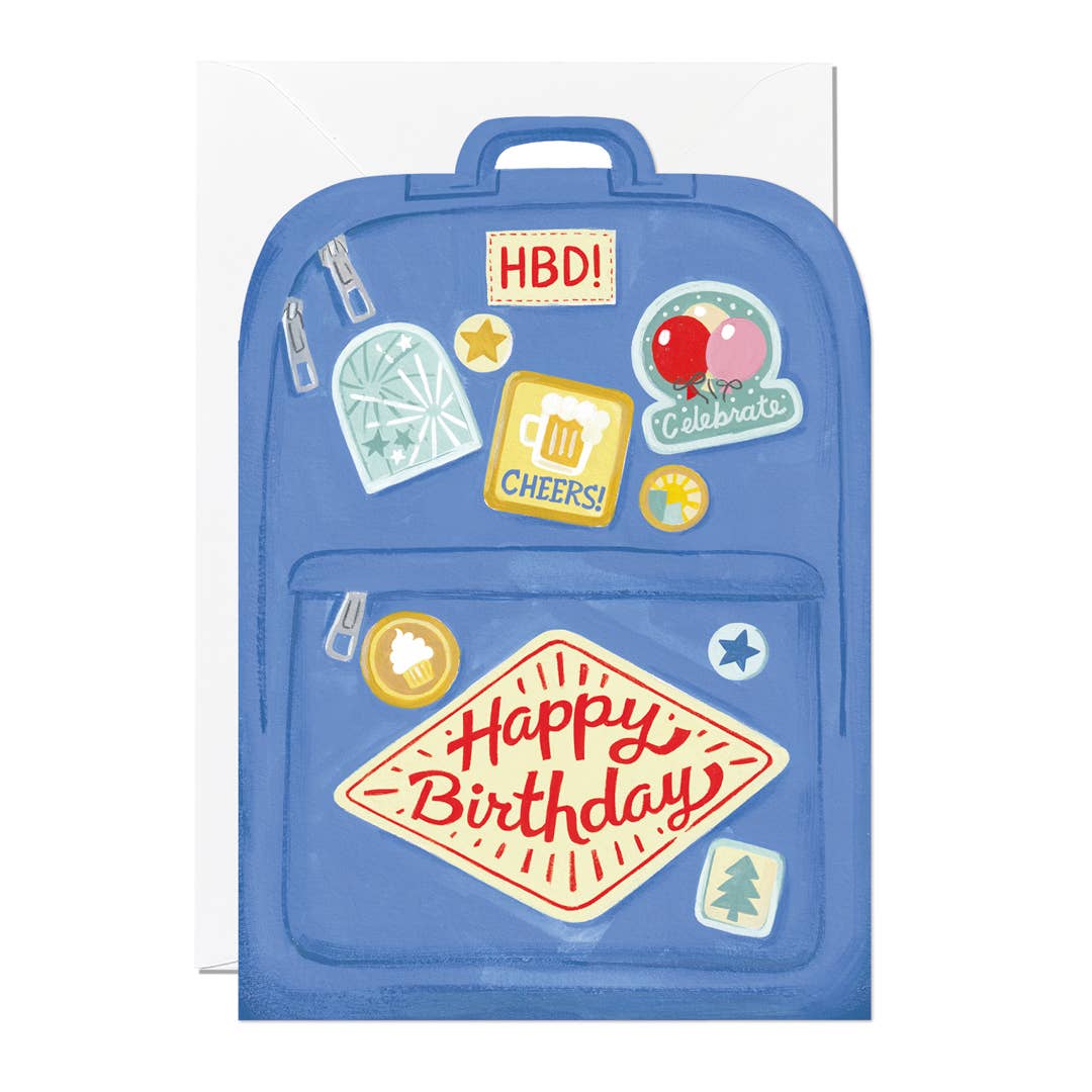Backpack Birthday Card