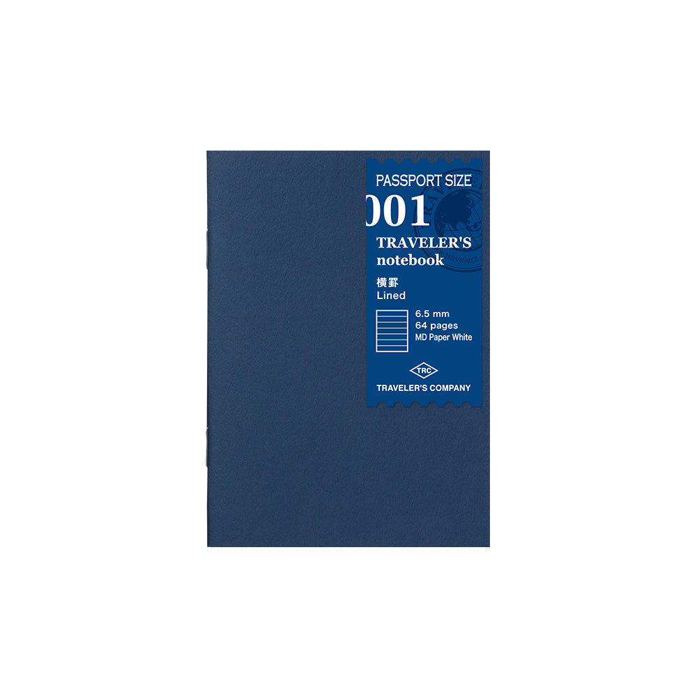 001 Passport Size Lined TRAVELLER'S Notebook