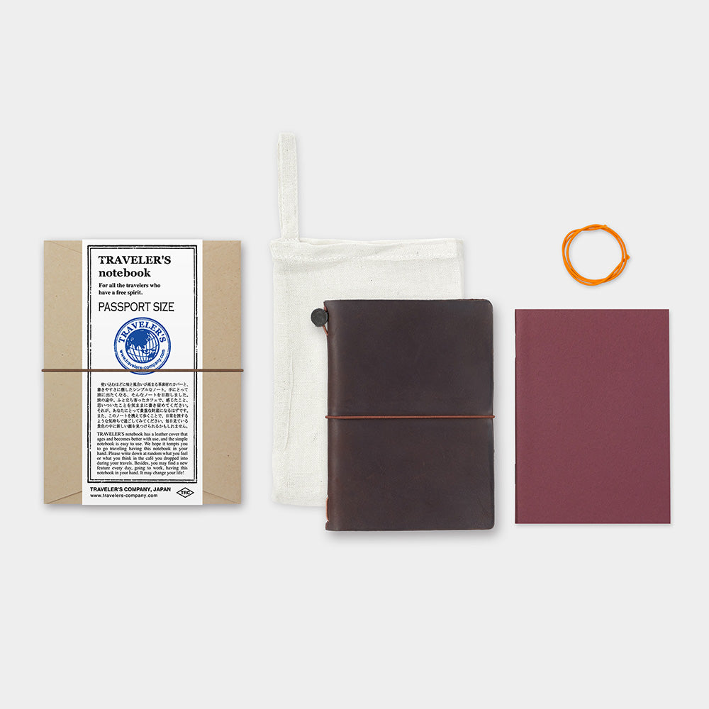 TRAVELLER'S Notebook - Passport Size Starter Kit- Brown