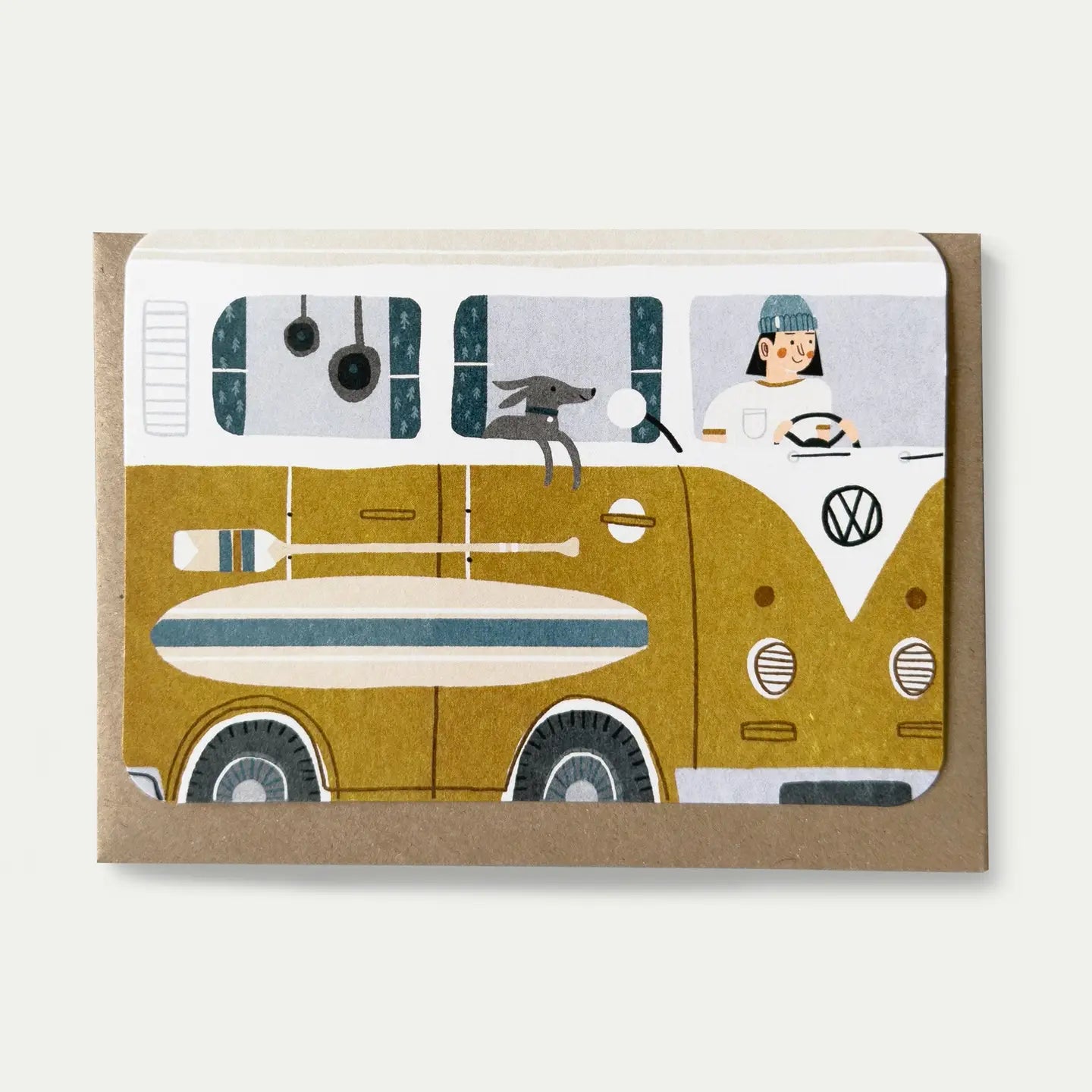 Yellow Campervan Card