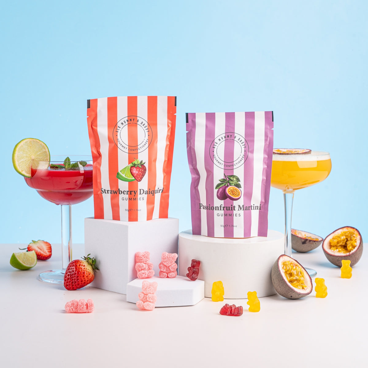 Strawberry Daiquiri Cocktail Gummies 50g Pouch