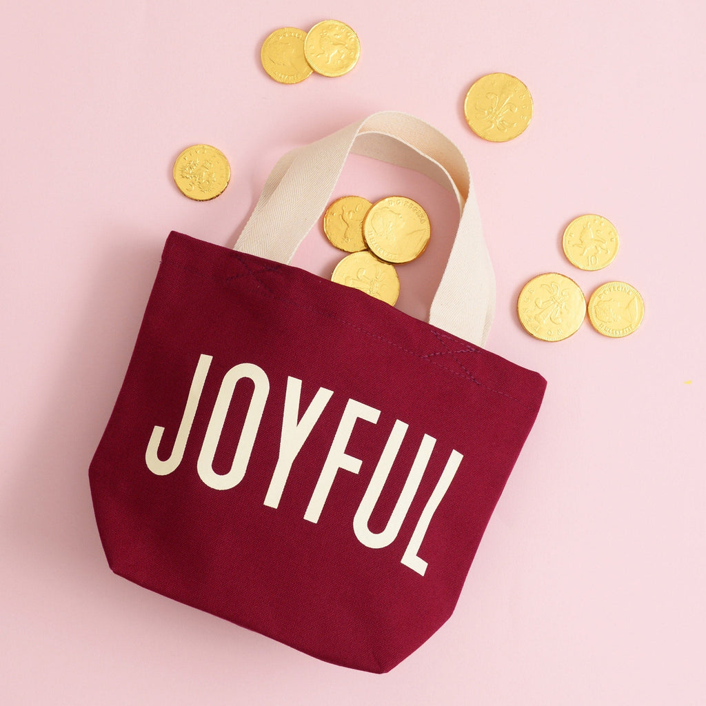 Joyful - Little Burgundy Bag