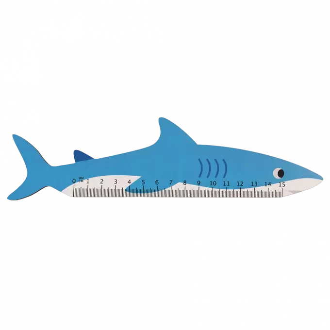 Wooden Ruler - Shark
