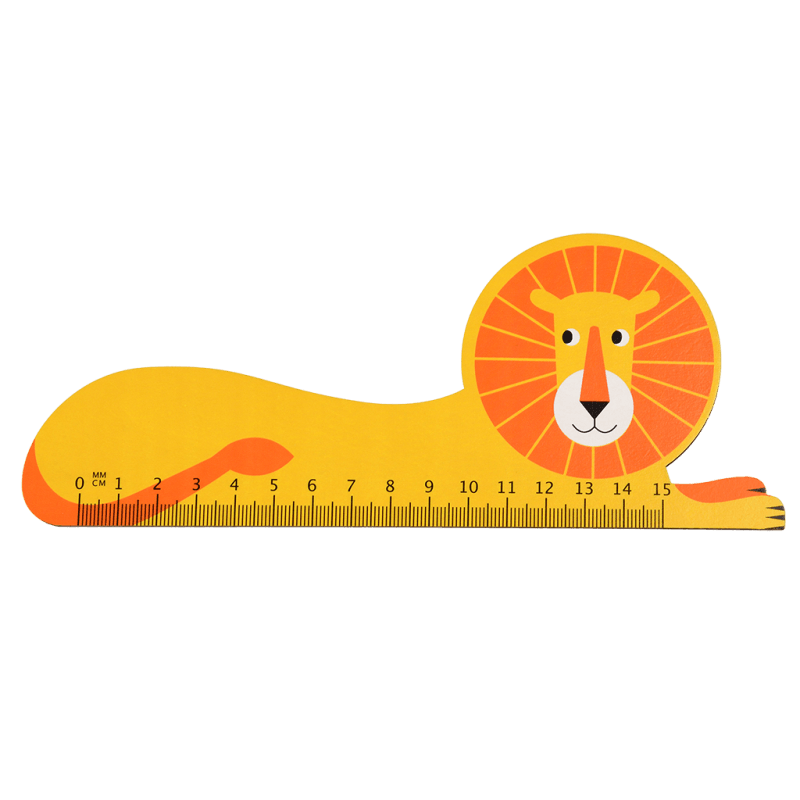 Wooden Ruler - Lion