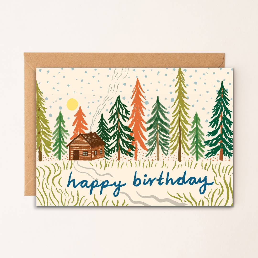 Birthday Cabin Card