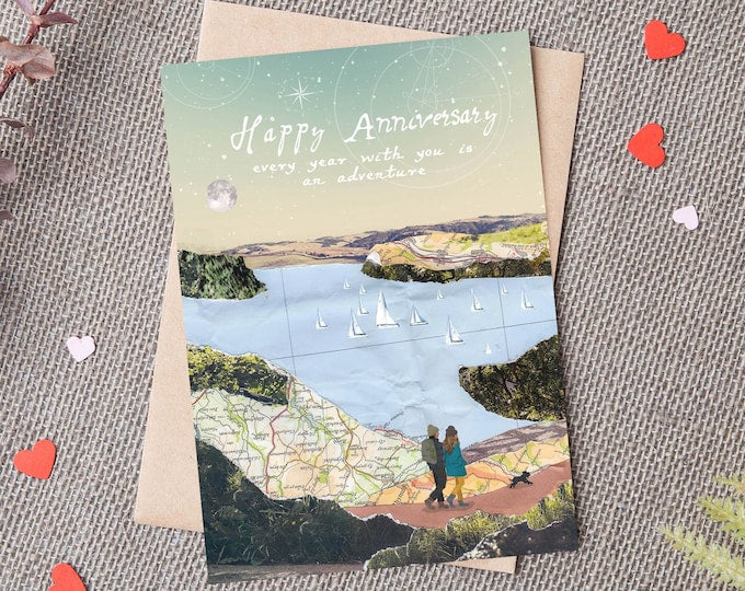 Anniversary Card - 'every Year with You Is An Adventure'