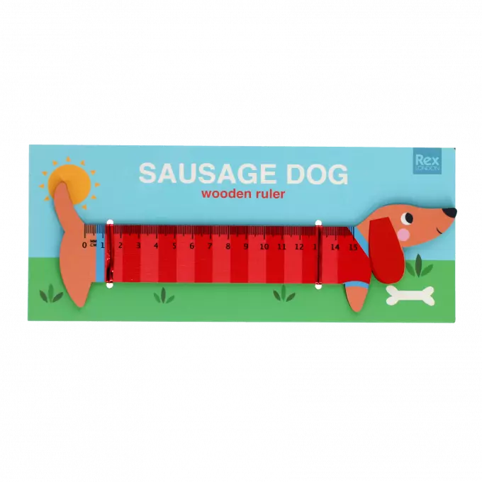 Wooden Ruler - Sausage Dog