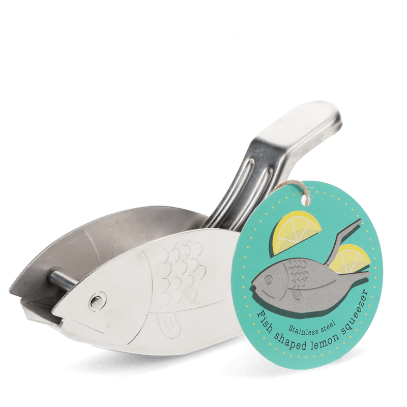 Stainless Steel Lemon Wedge Squeezer - Fish