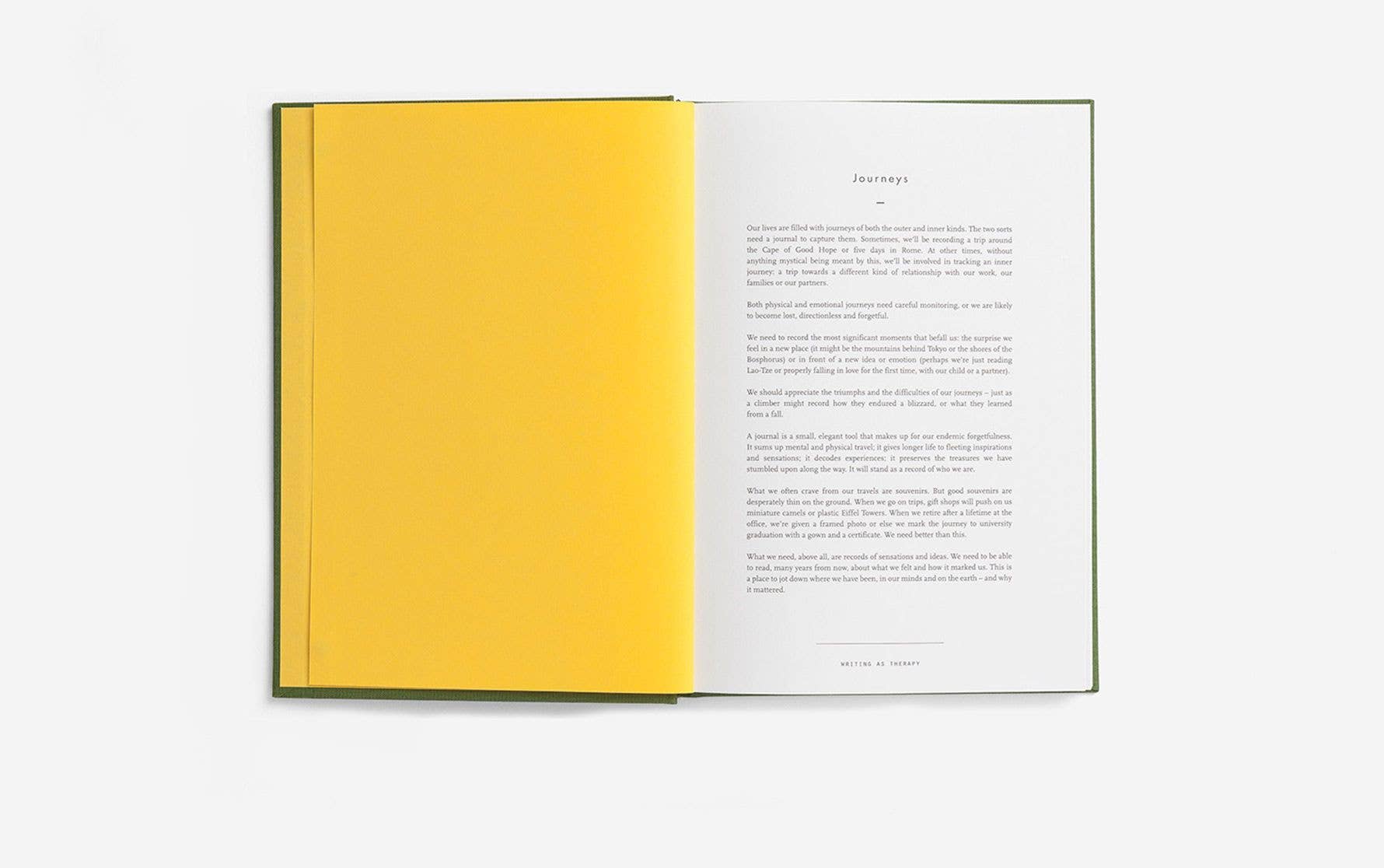 Writing as Therapy Journal, Journeys