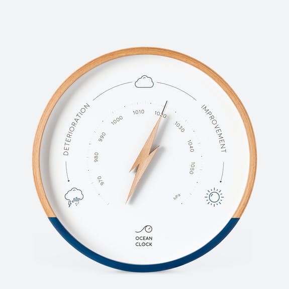 Barometer -Marine (White with Navy detail)