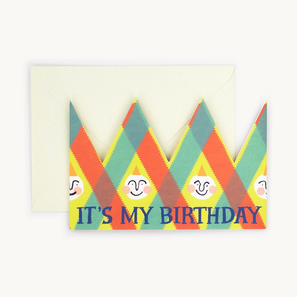 It's My Birthday Party Hat Card