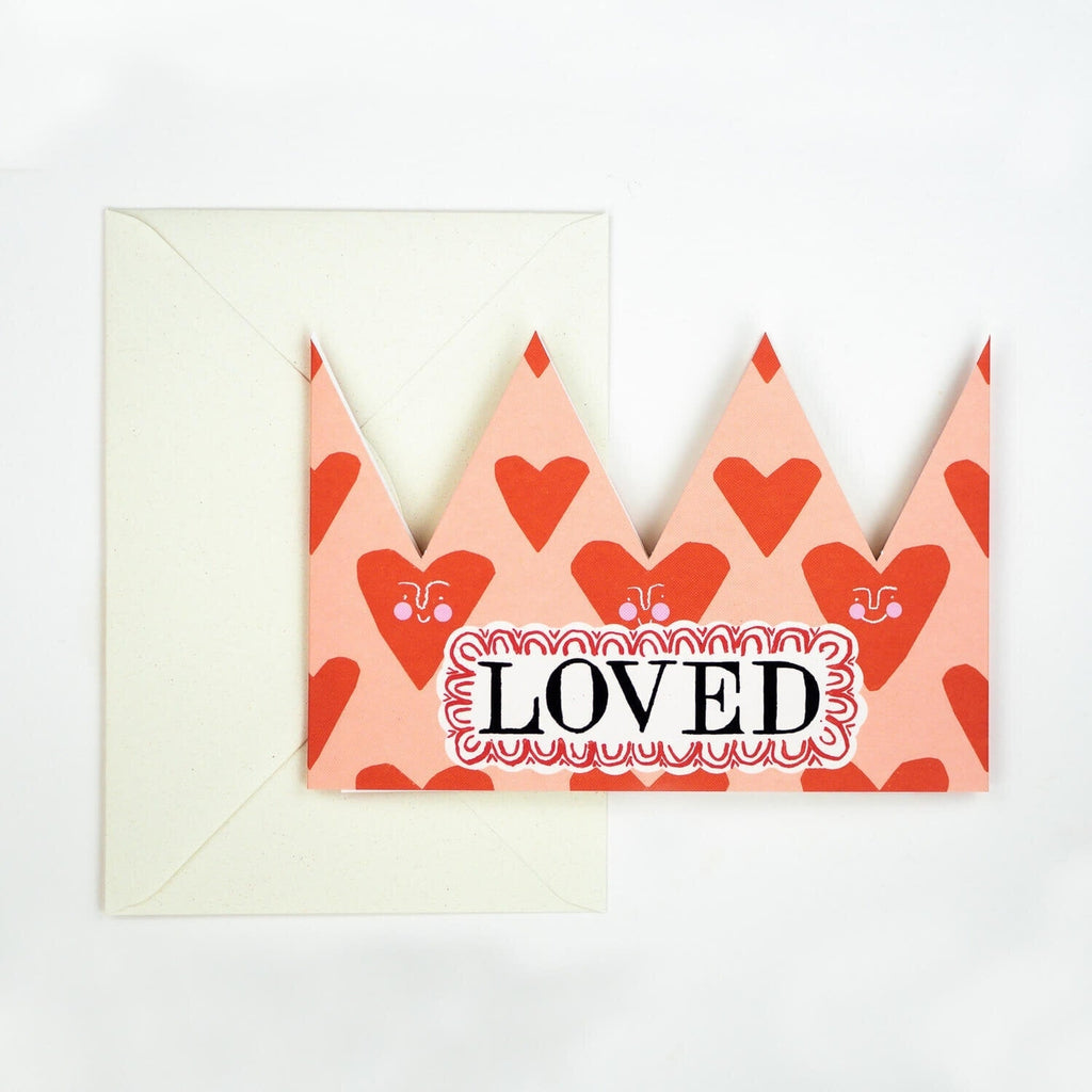 Loved Party Hat Card