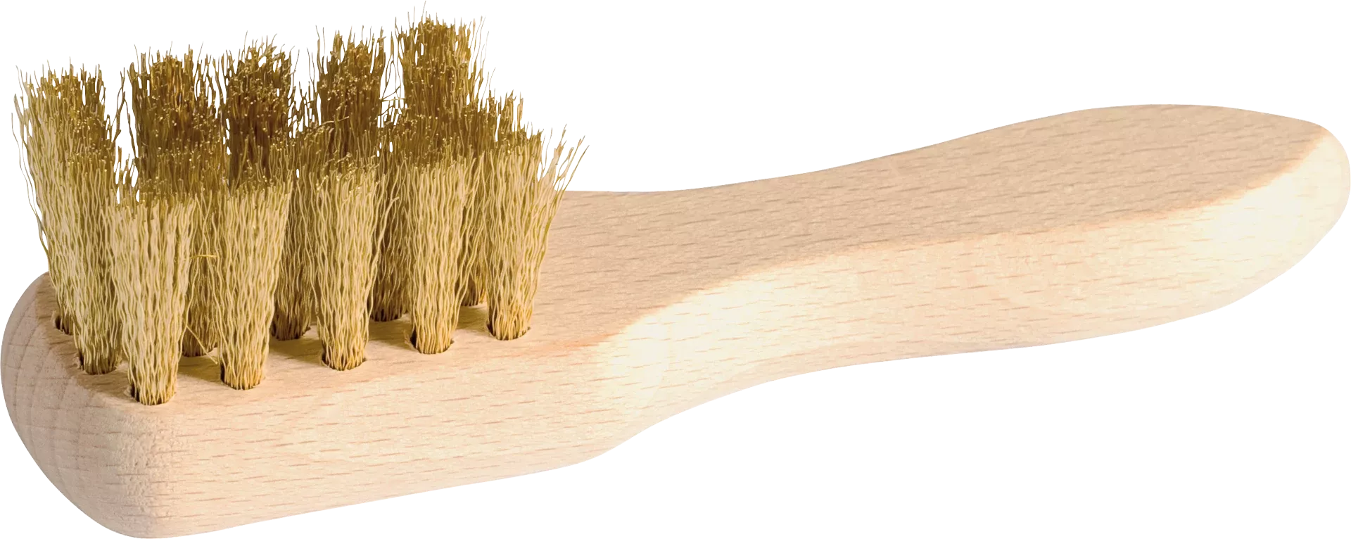 Suede Brush with Brass Wire & Handle