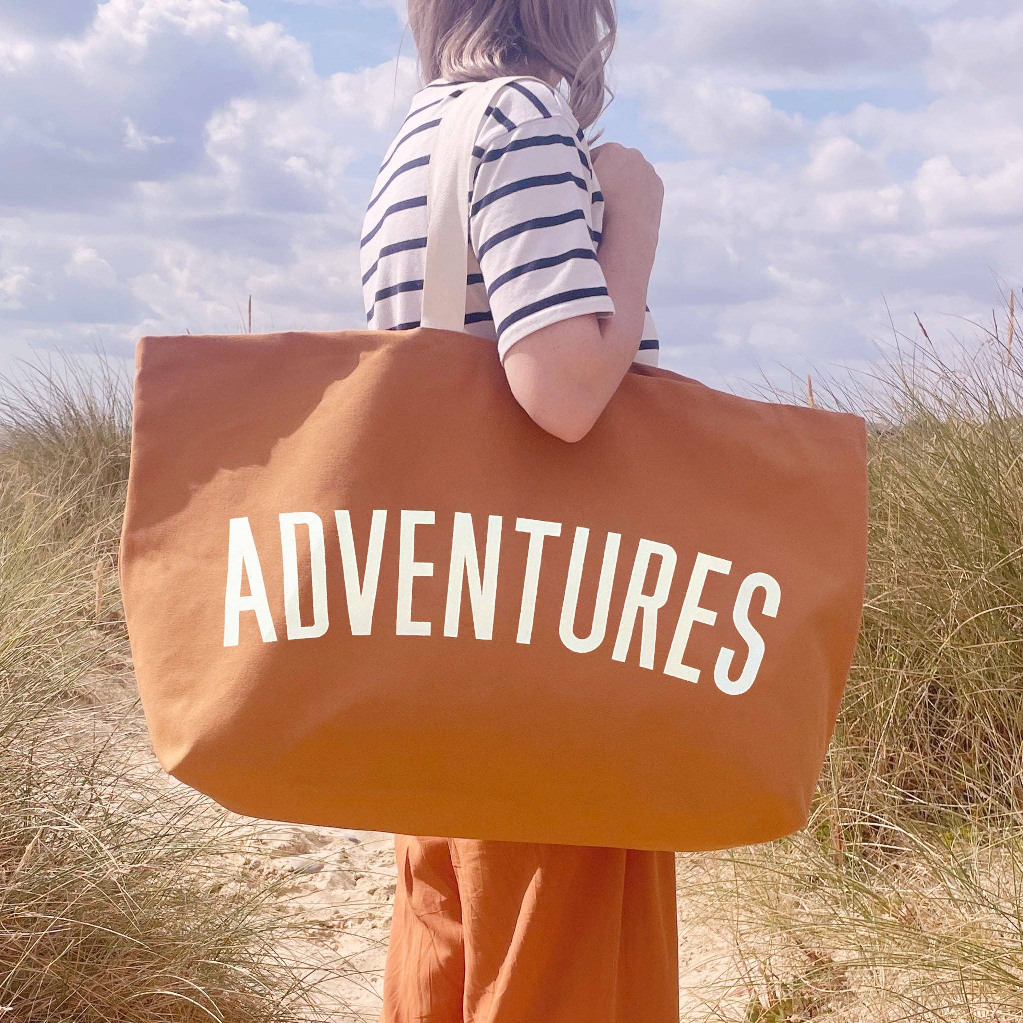 Adventures - Tan REALLY Big Bag