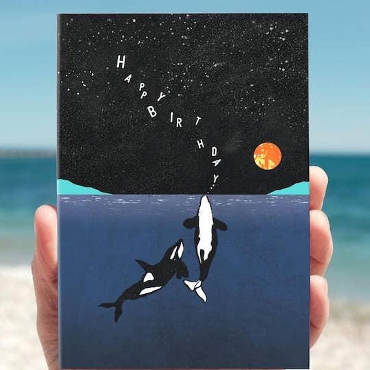 Happy Birthday Orcas Card