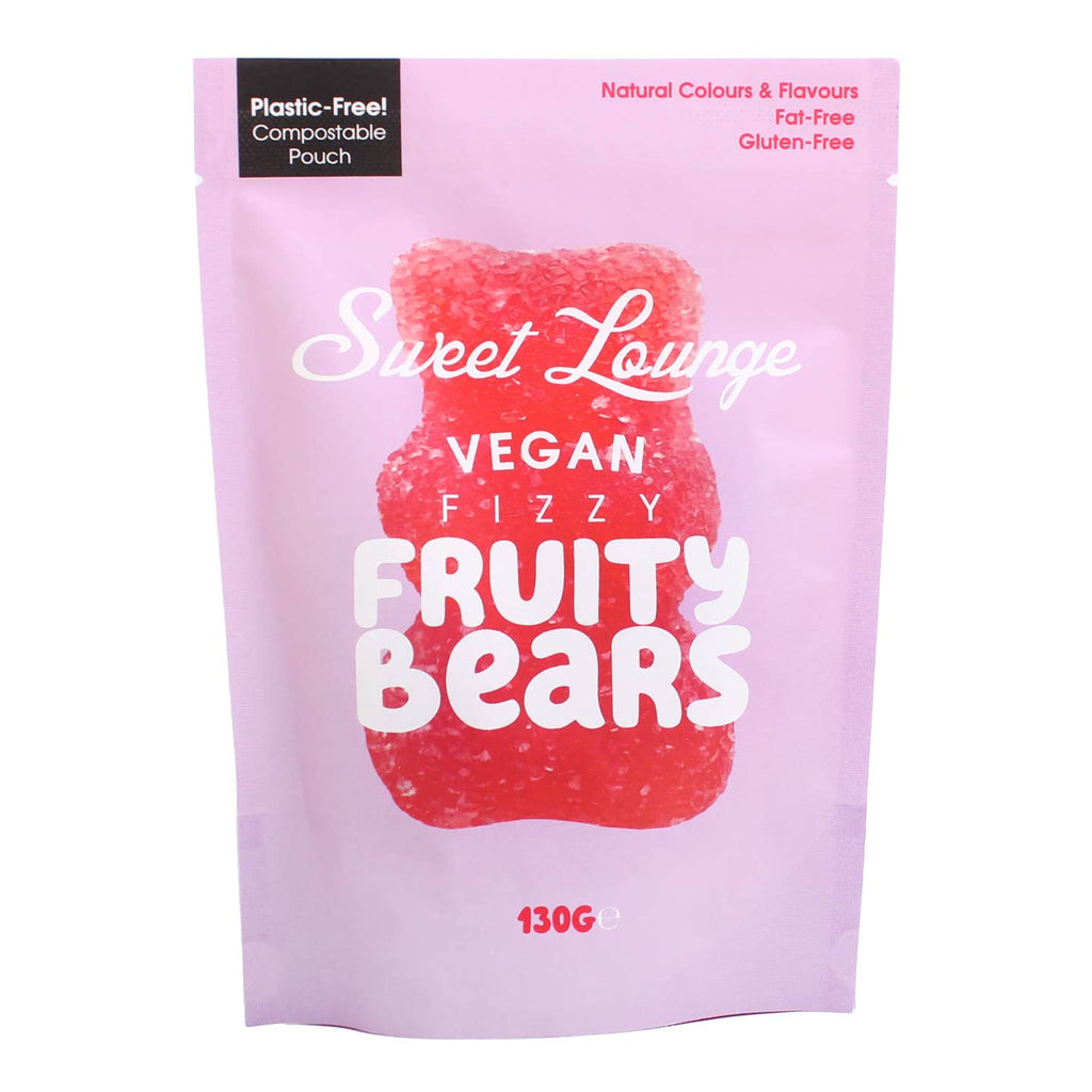 Vegan Fizzy Assorted Fruity Bears (Plastic-Free) 130g