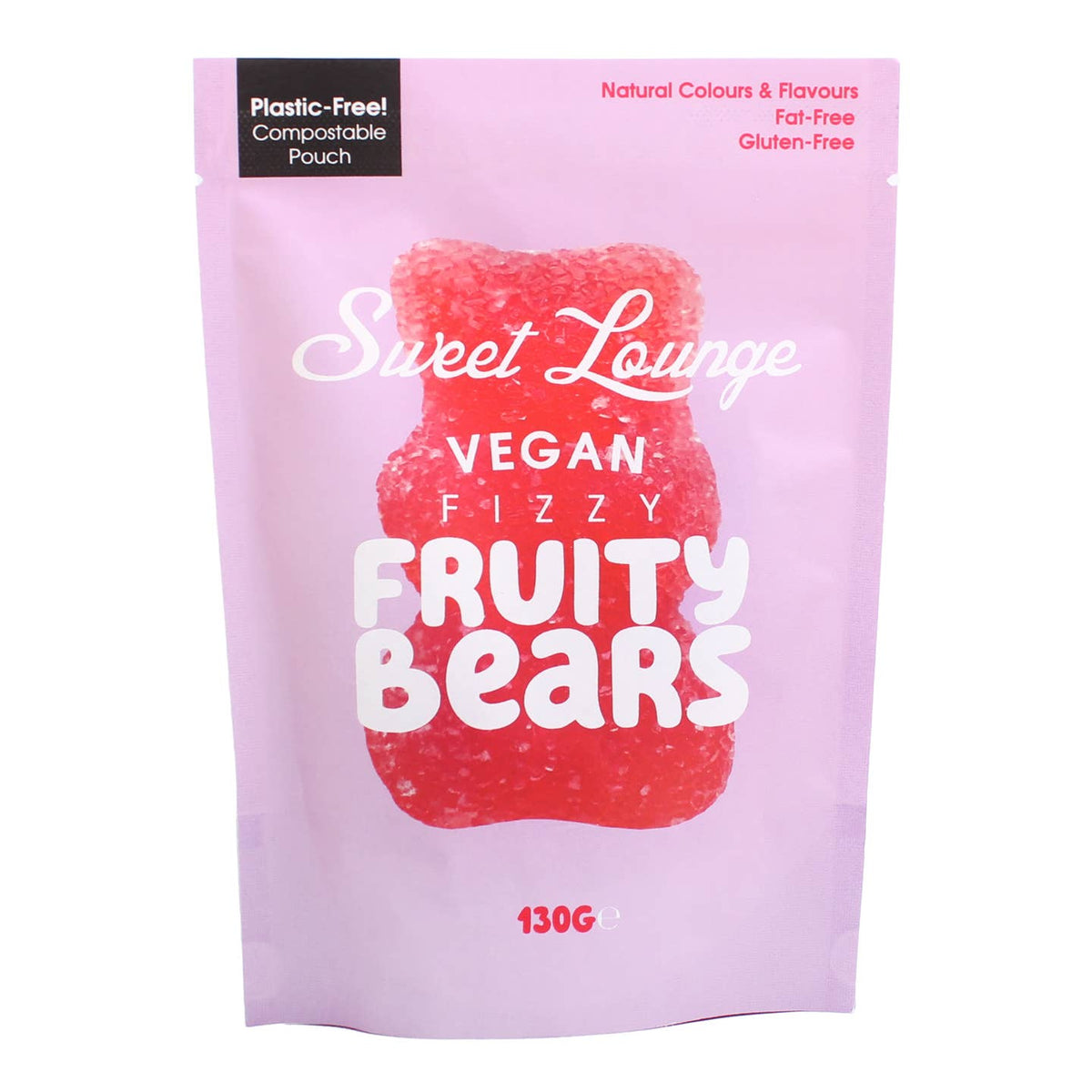 Vegan Fizzy Assorted Fruity Bears (Plastic-Free) 130g