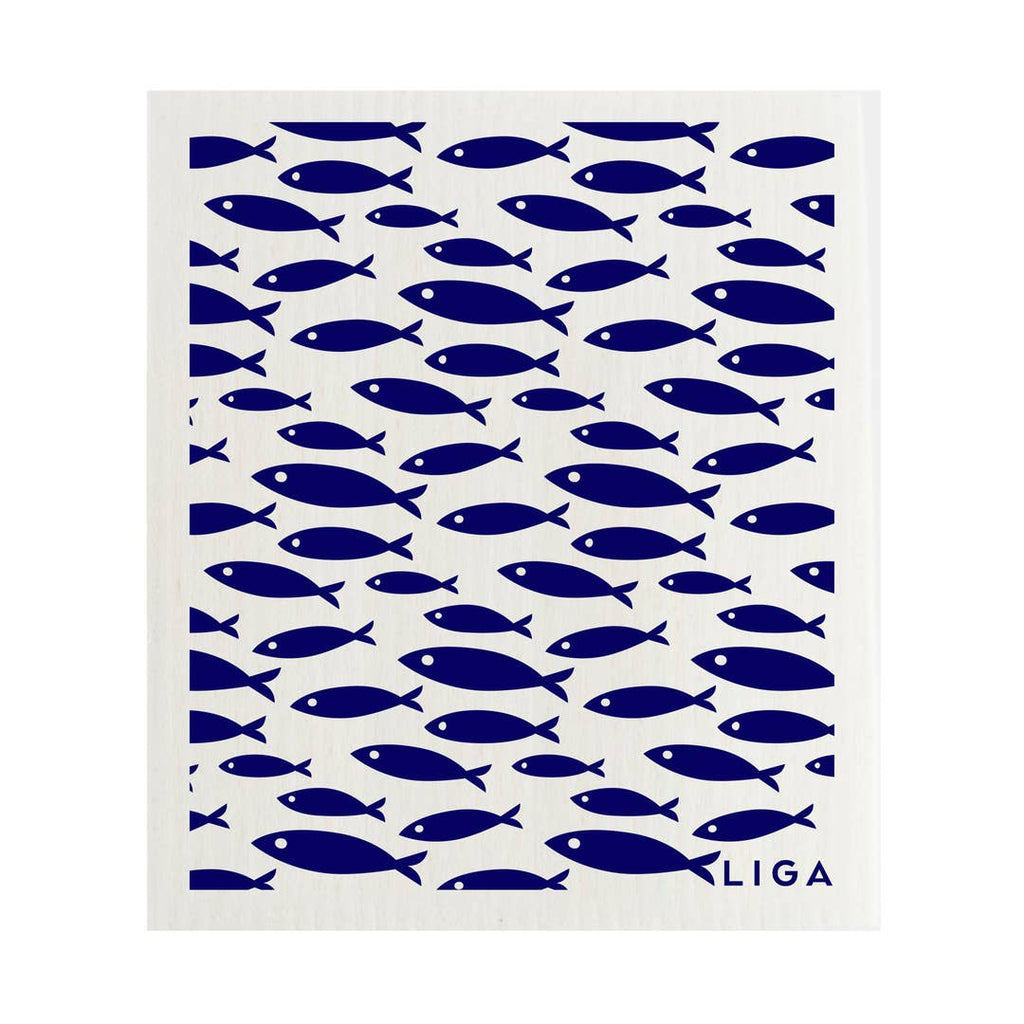 Eco Dishcloths - Fish & Wave
