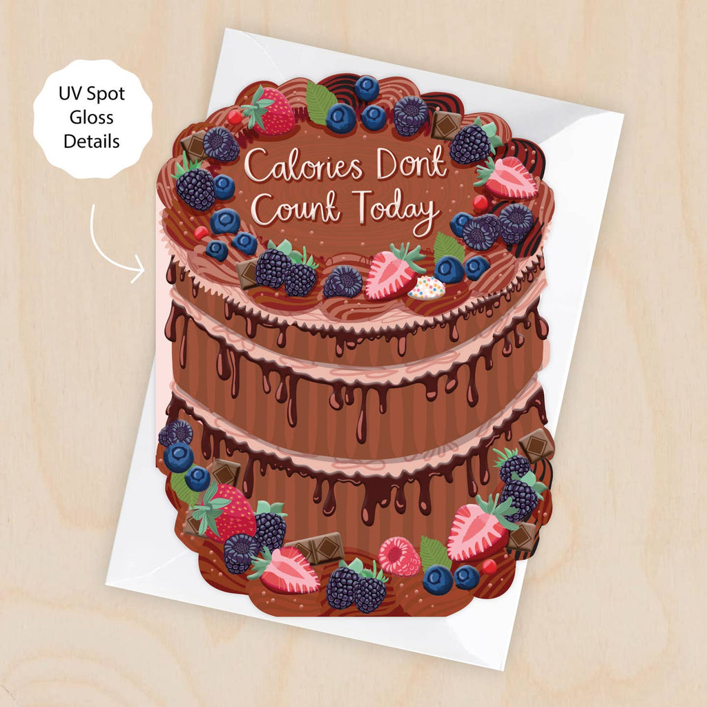 Calories Don’T Count - Cake card