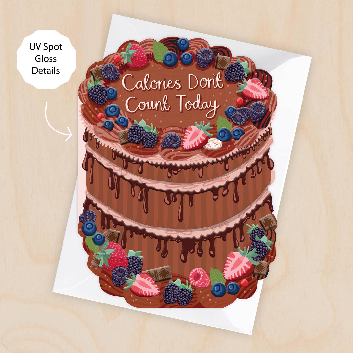Calories Don’T Count - Cake card