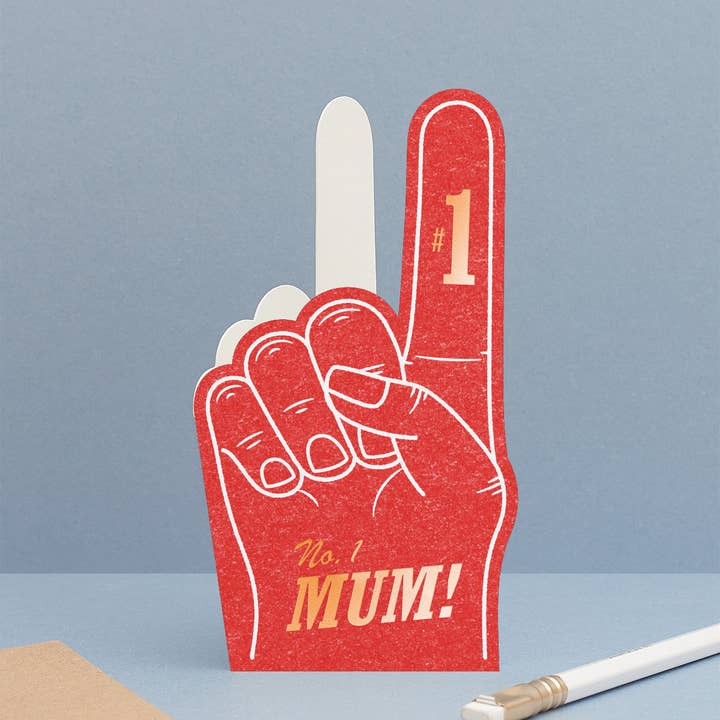 Foam Finger Card For No.1 Mum