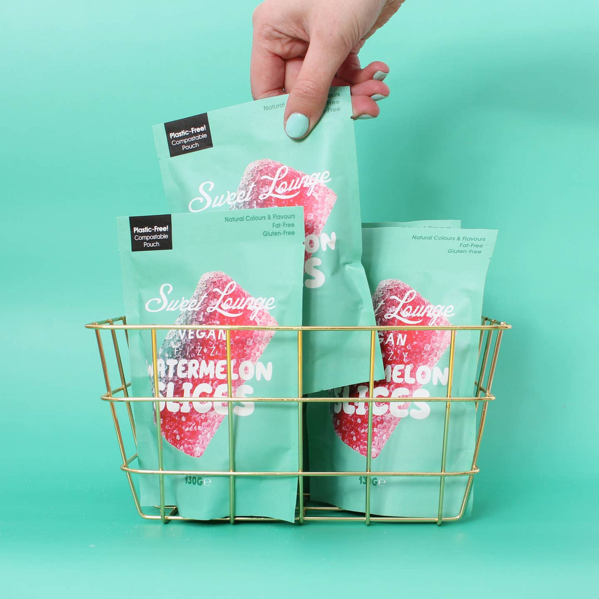 Vegan Fizzy Watermelon Slices (Plastic-Free) 130g