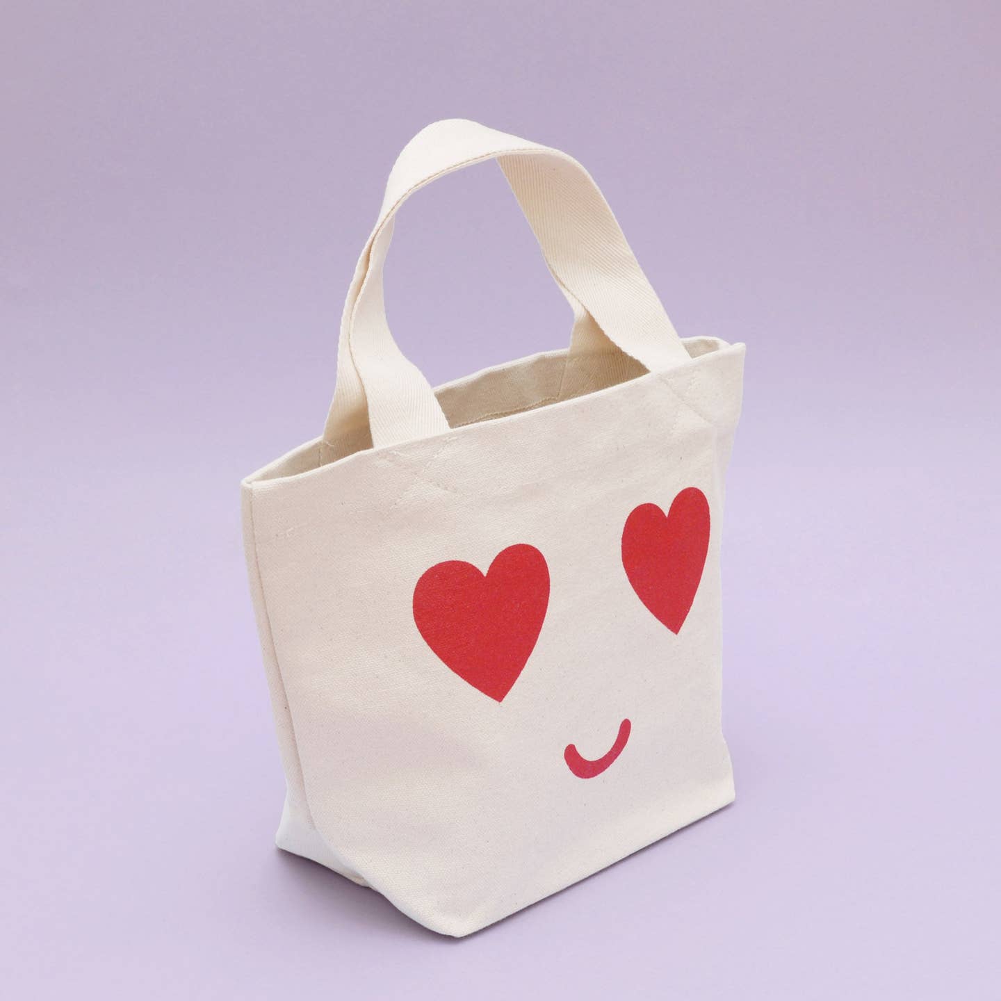 Heart Eyes - Little Canvas Bag