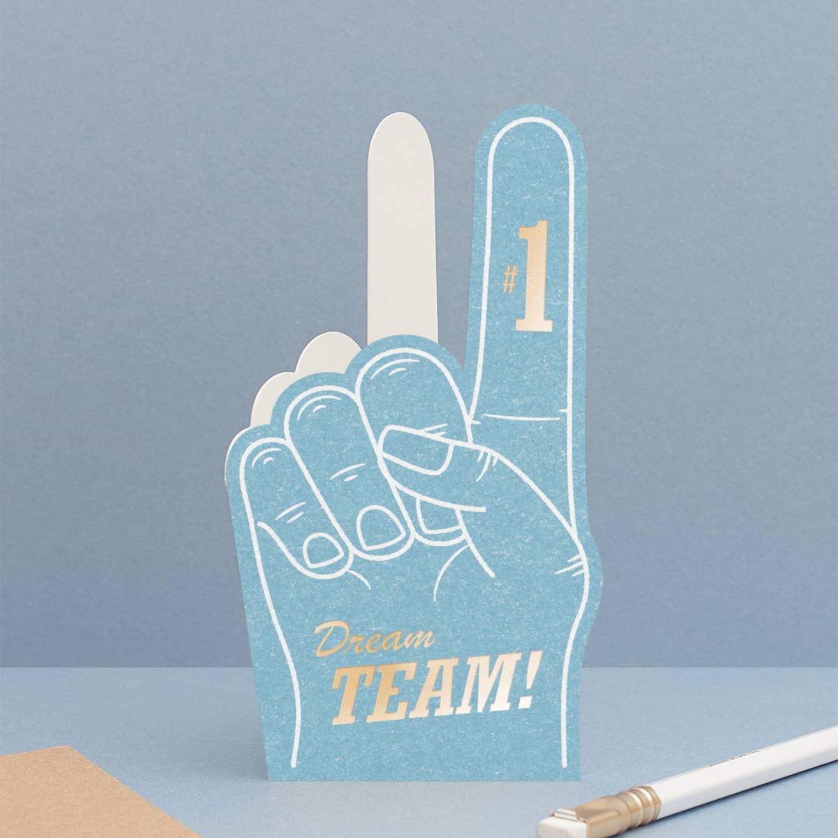 Dream Team Foam Finger Card