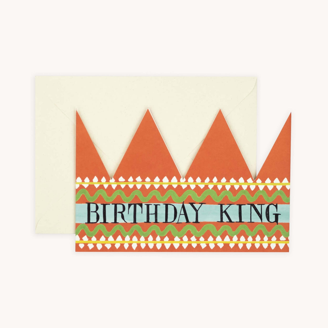 Birthday King Party Hat Card