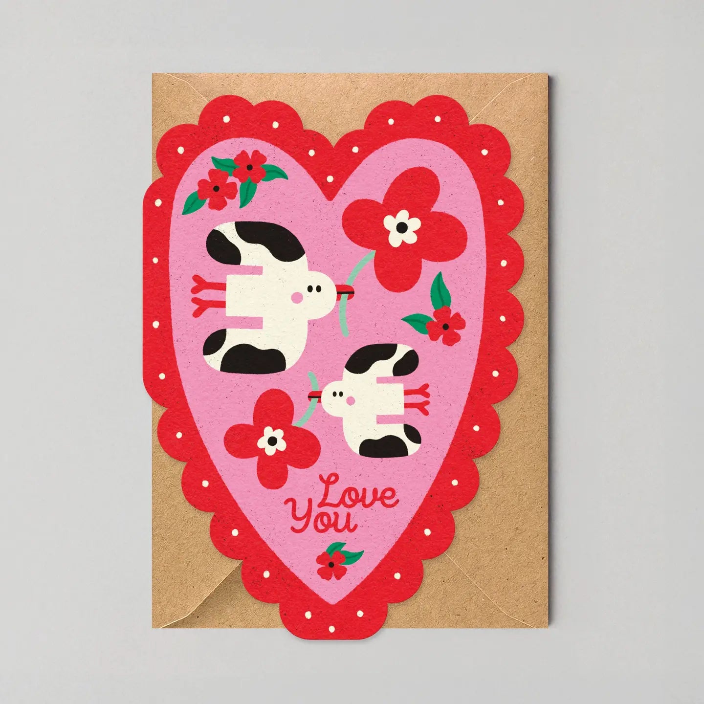 Love Birds heart Card