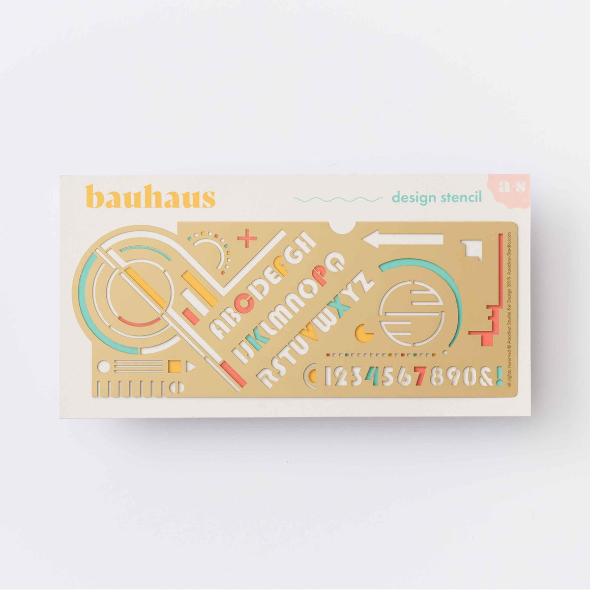 Bauhaus Design Brass Stencil