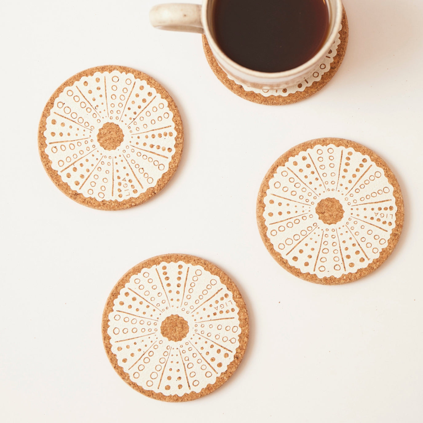 Cork Coaster - Sea Anenome