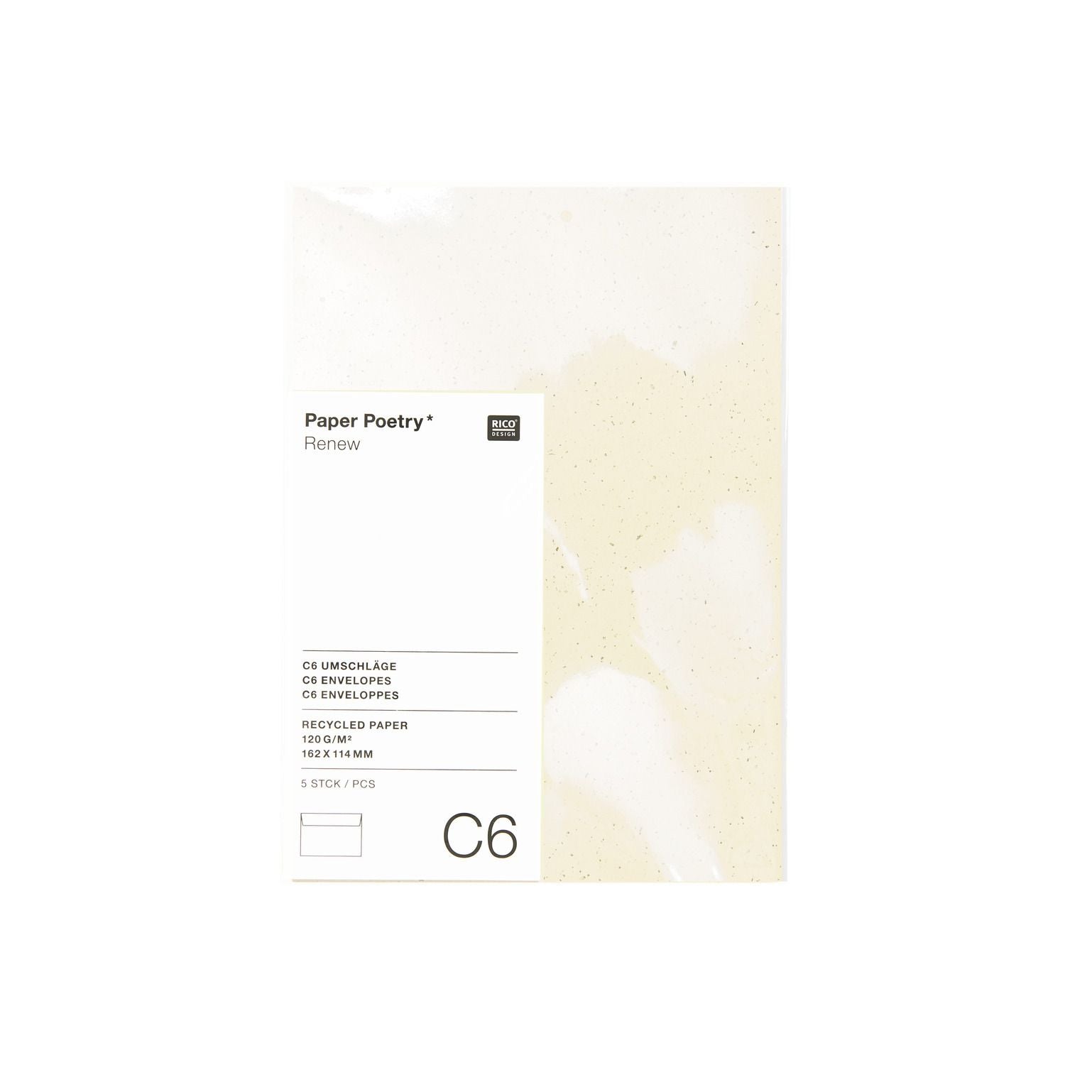 Paper Poetry "Renew" C6 Envelopes - 2 colours