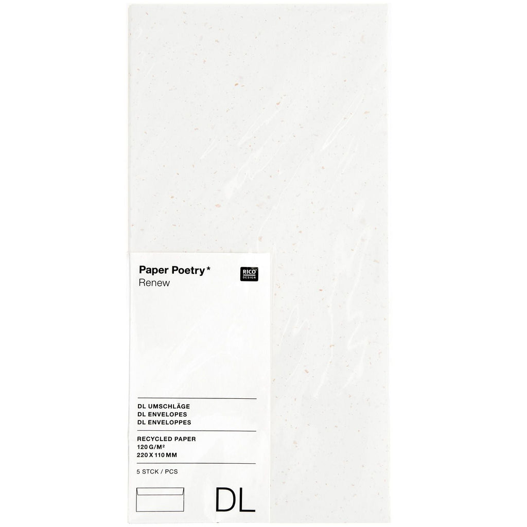 Paper Poetry "Renew" DL Envelopes - 2 colours