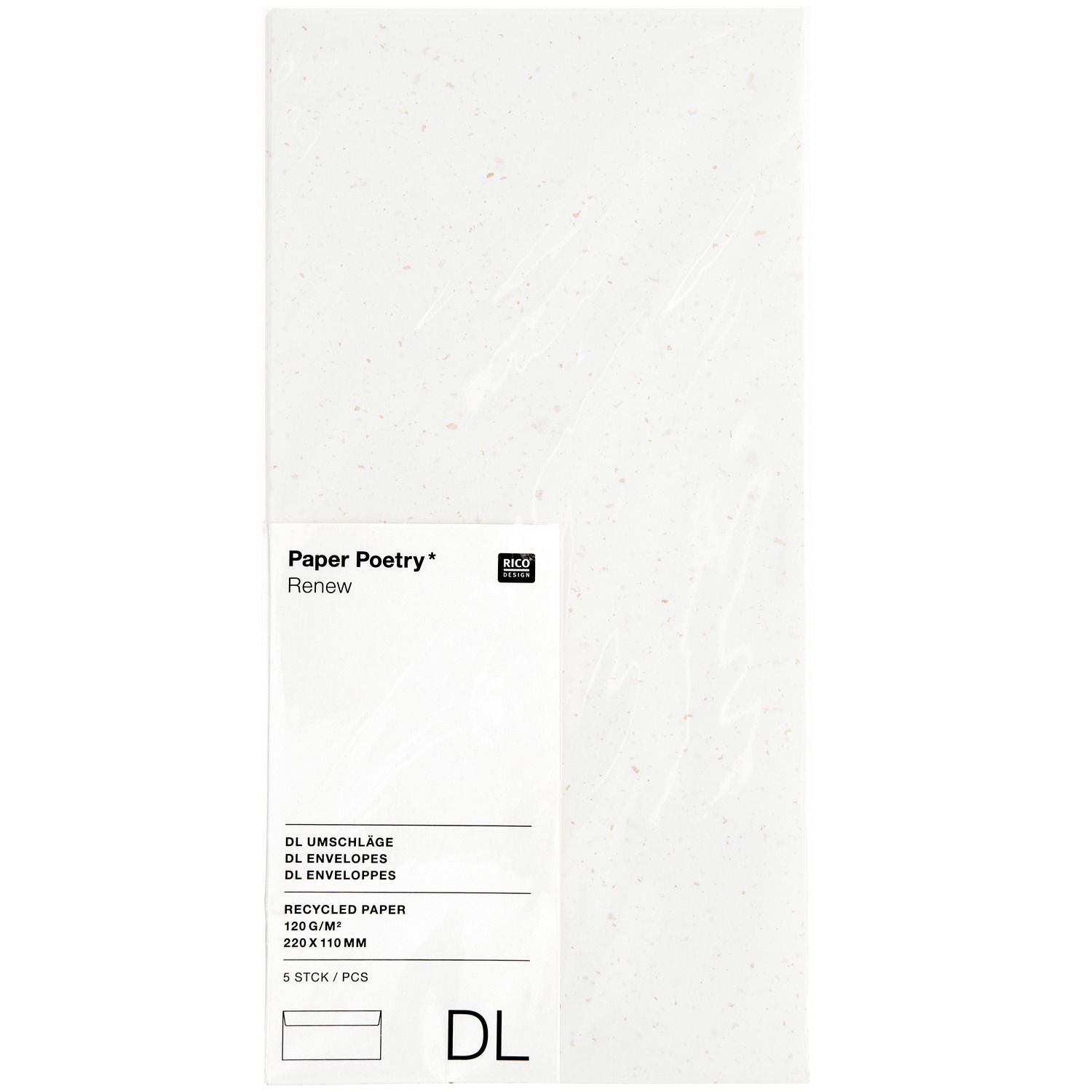 Paper Poetry "Renew" DL Envelopes - 2 colours