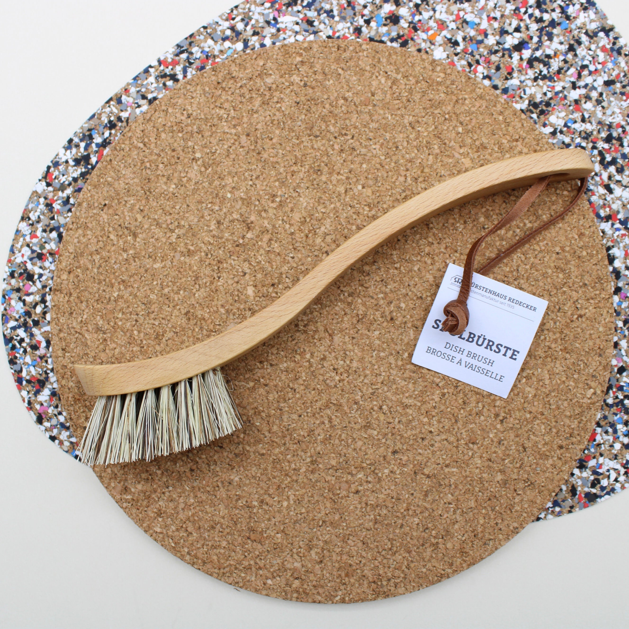 Dish Brush with Curved Handle