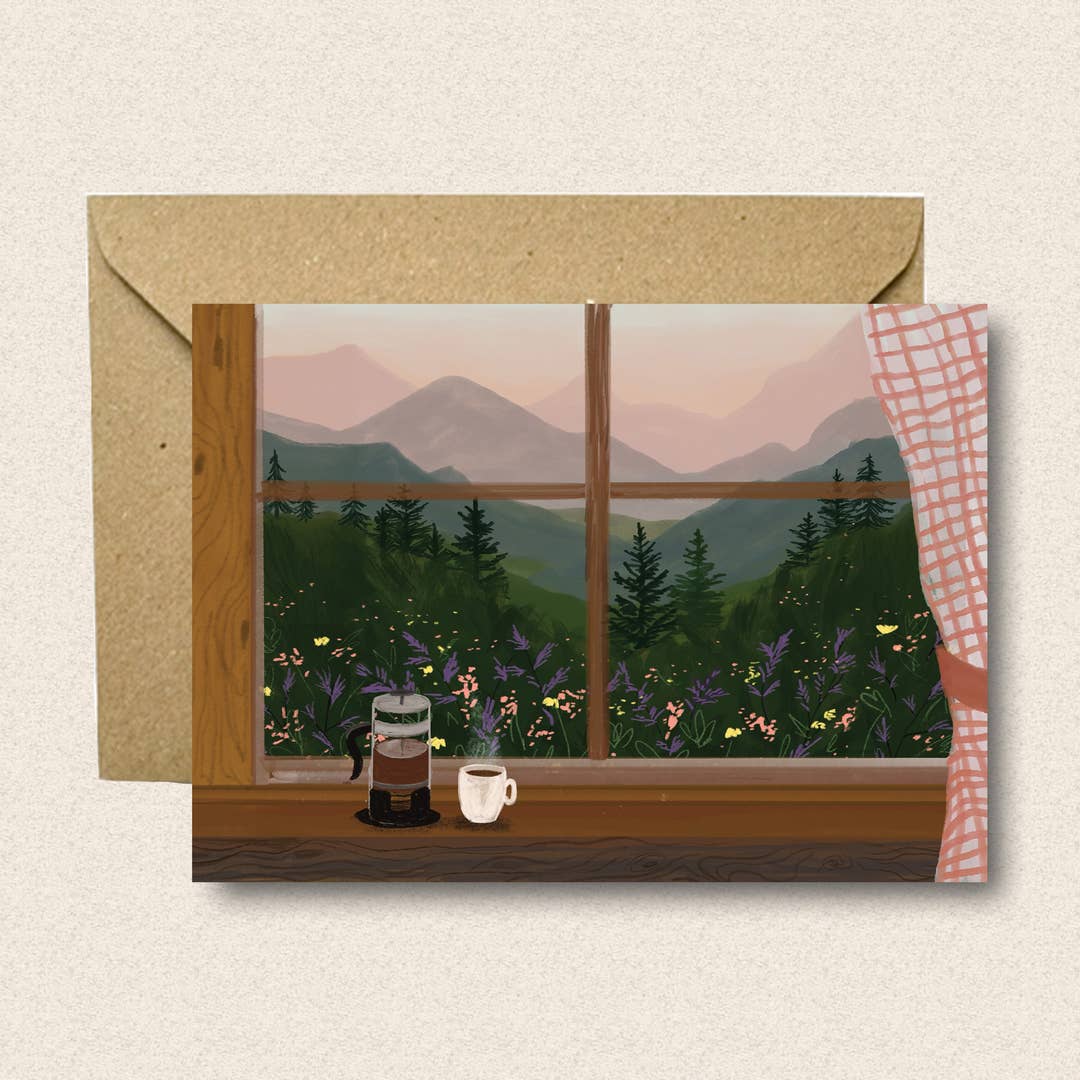 Window To the Mountains Card