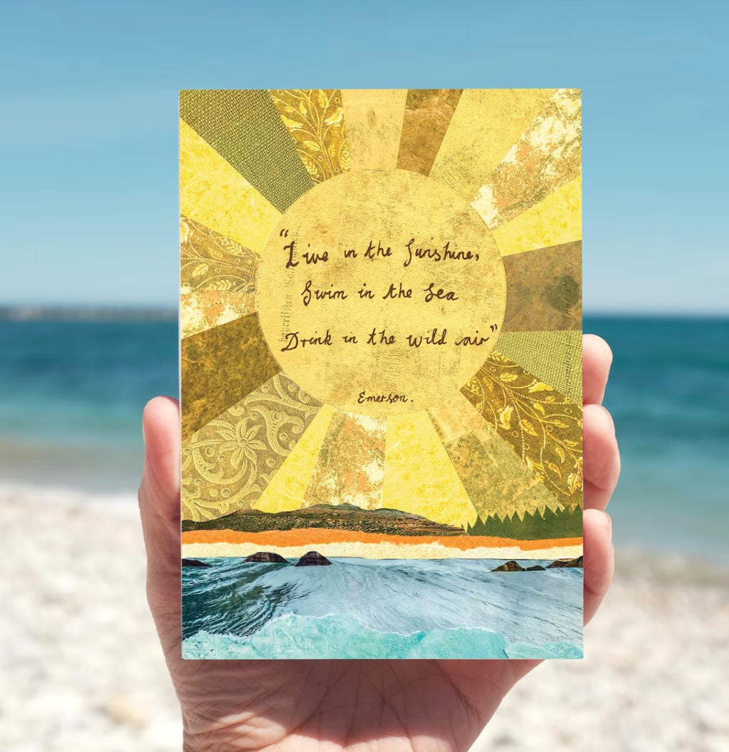 "Drink in the Wild Air" Sun Quote Card