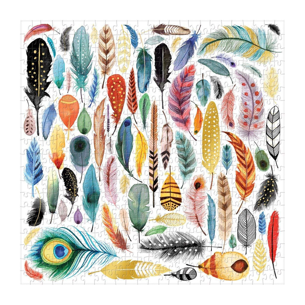 Feathers 500 Piece foil jigsaw puzzle