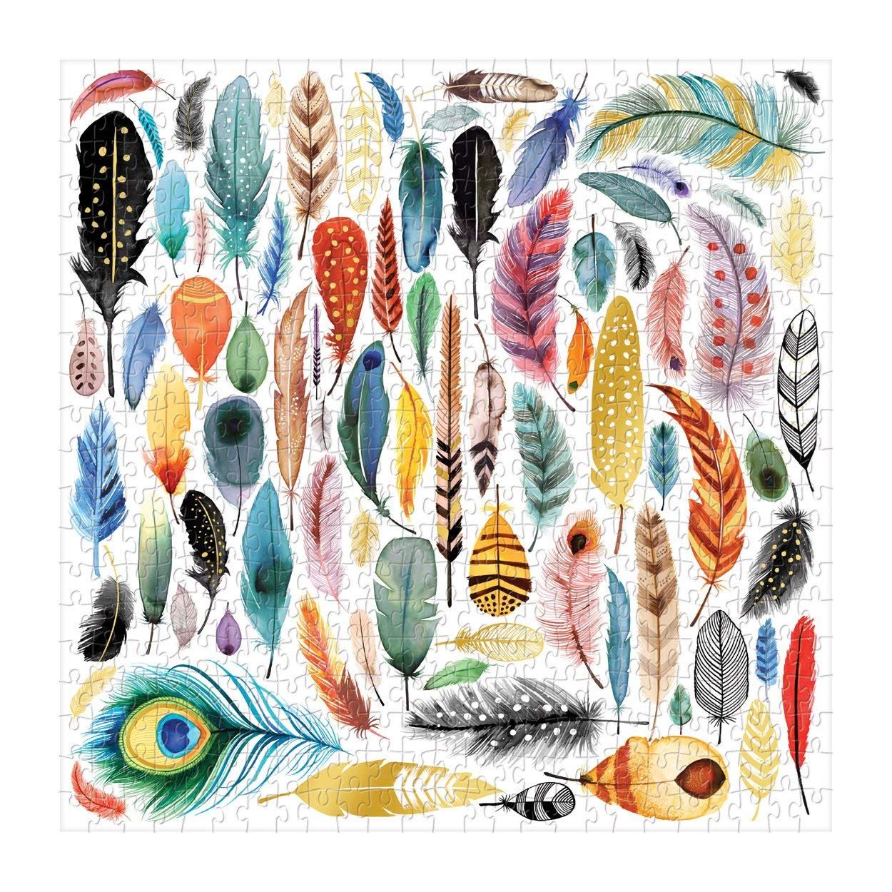 Feathers 500 Piece foil jigsaw puzzle