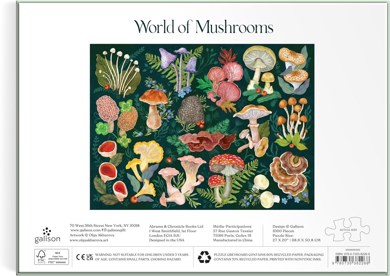 World of Mushrooms 1000 Piece jigsaw puzzle