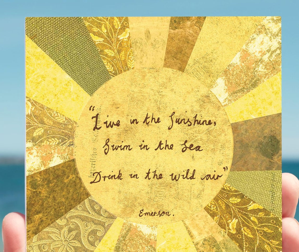 "Drink in the Wild Air" Sun Quote Card