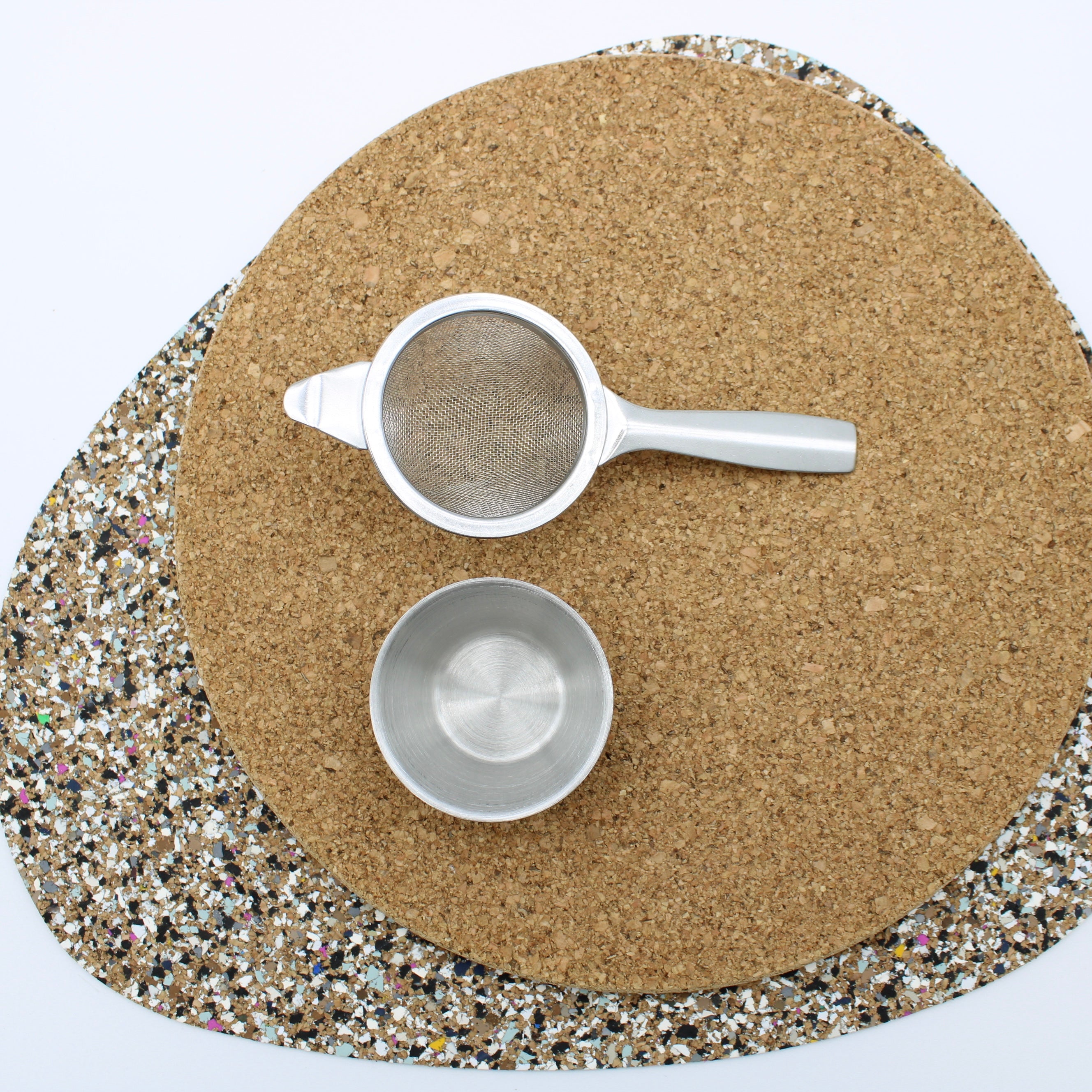 Tea Strainer with Drop Bowl Stainless Steel