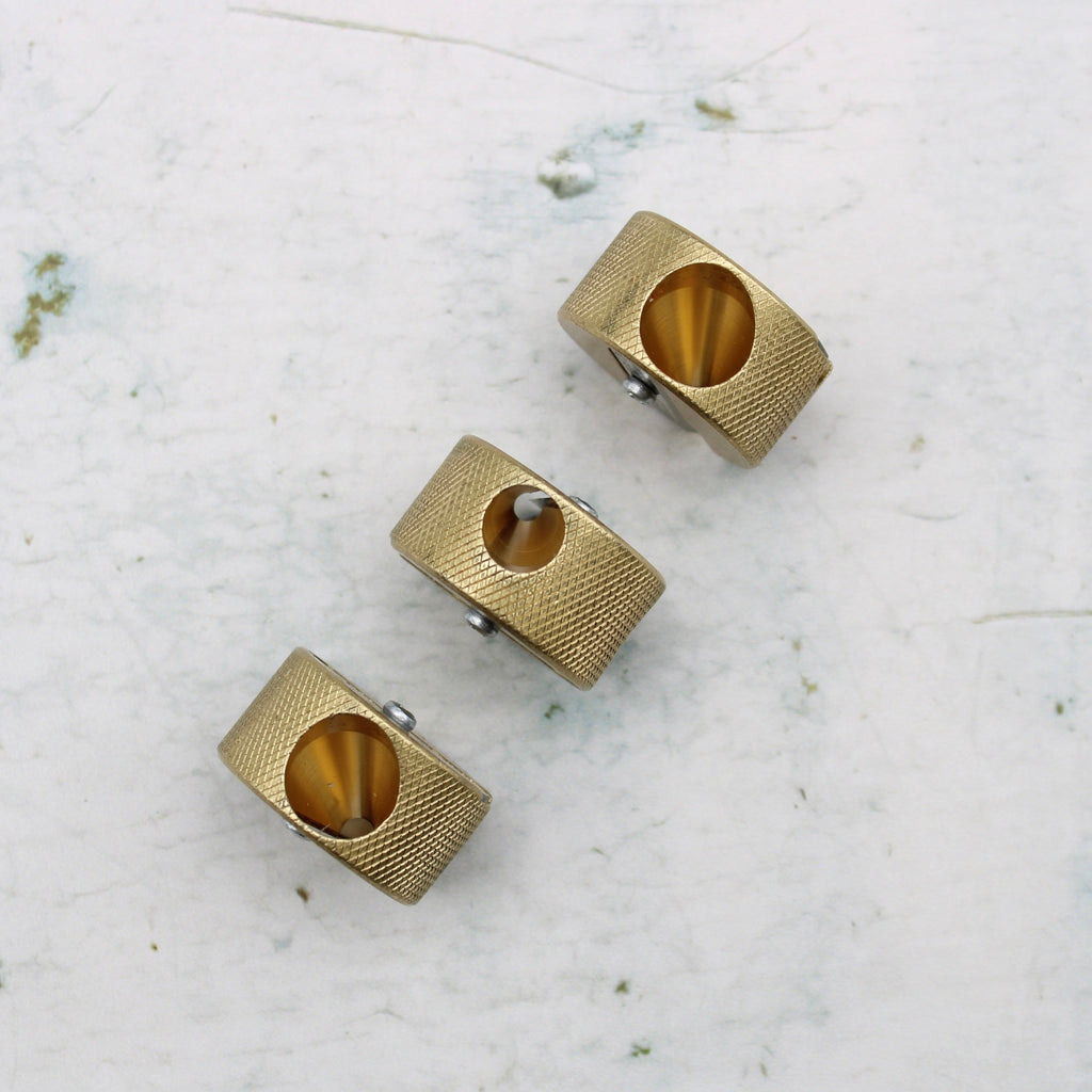 M&R Solid Brass Discos Pencil Sharpener