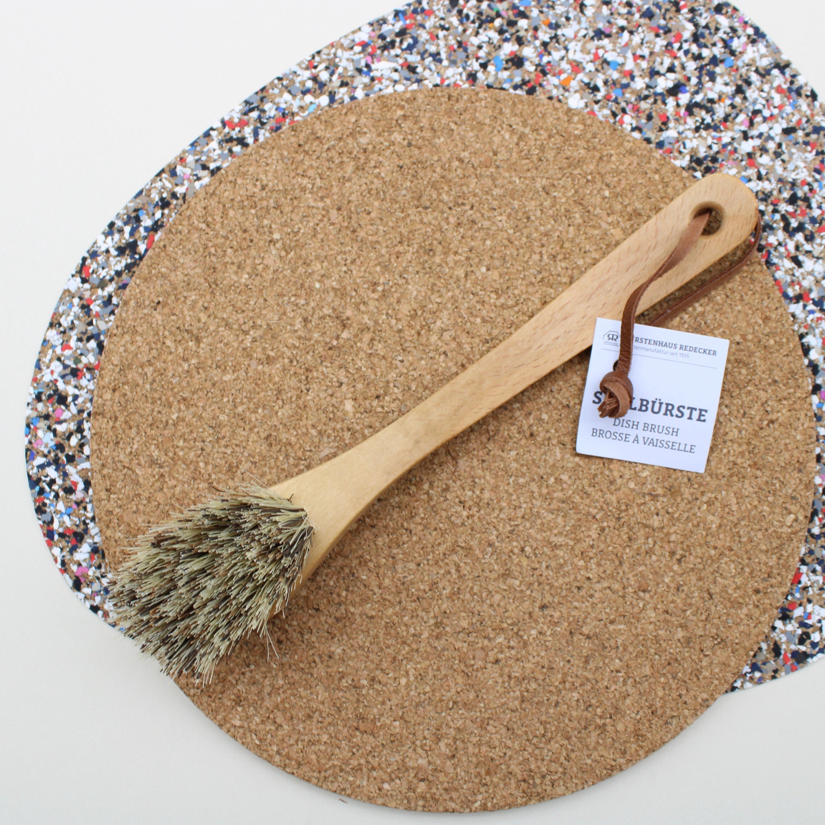 Dish Brush with Curved Handle