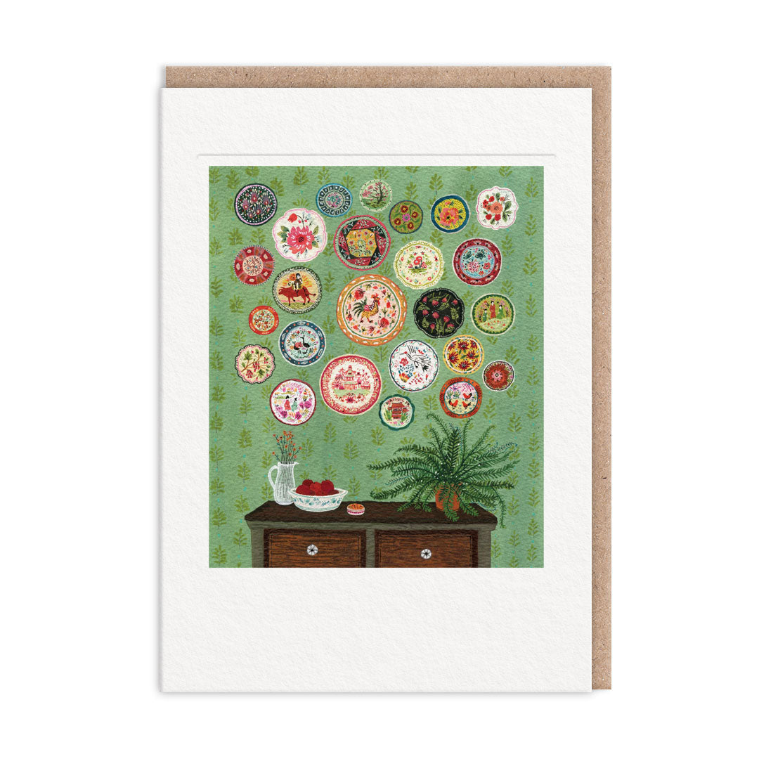 Plate Collection Greeting Card (7x5)