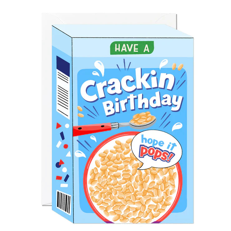 Crackin Birthday Cereal card