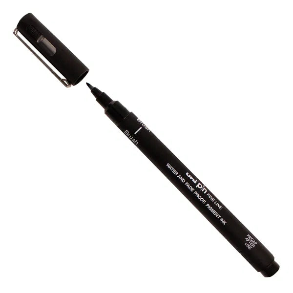 UniPin Fineliner Black Brush Tip